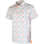 Skull Golf Shirts for Men Short Sleeve Performance Polo