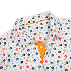 Skull Golf Shirts for Men Short Sleeve Performance Polo