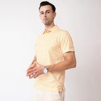 Orange Texas Bull Golf Shirts for Men Short Sleeve Performance Polo