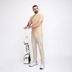 Orange Texas Bull Golf Shirts for Men Short Sleeve Performance Polo