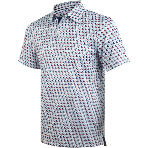 Texas Flag Map Men’s Performance Golf Polo