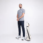 White Texas Flag Golf Shirts for Men Short Sleeve Performance Polo