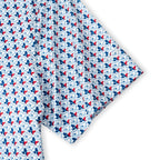 White Texas Flag Golf Shirts for Men Short Sleeve Performance Polo