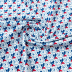 White Texas Flag Golf Shirts for Men Short Sleeve Performance Polo