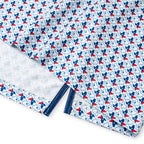 White Texas Flag Golf Shirts for Men Short Sleeve Performance Polo