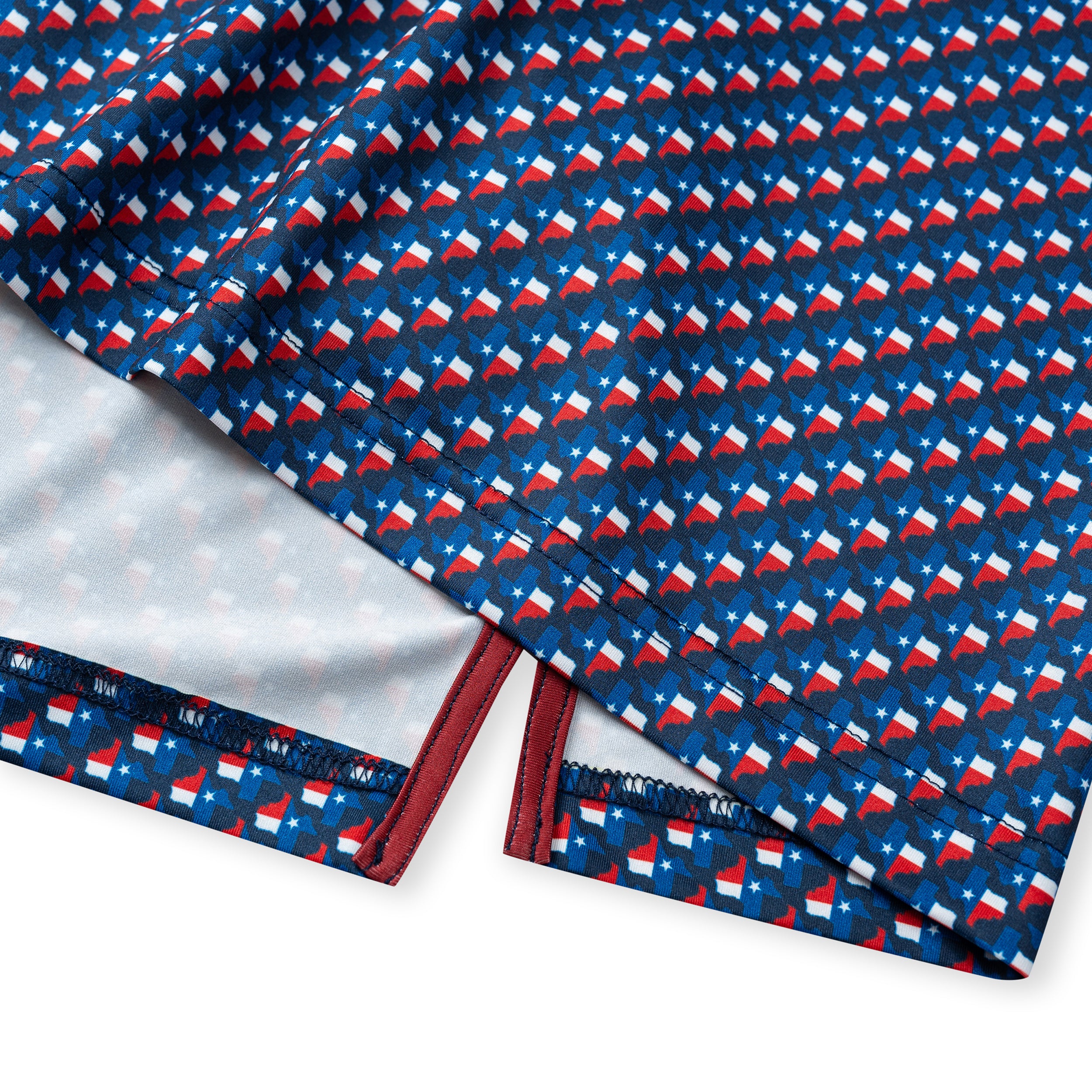 Navy Texas Flag Golf Shirts for Men Short Sleeve Performance Polo