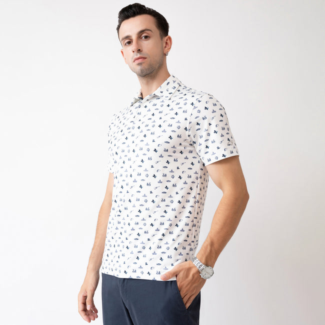 Texas Hunting Golf Shirts for Men Short Sleeve Performance Polo Main Image