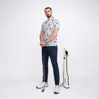 Patriotic Eagle Golf Shirts for Men Short Sleeve Performance Polo