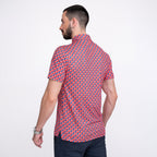 American Flag Golf Shirts for Men Short Sleeve Performance Polo