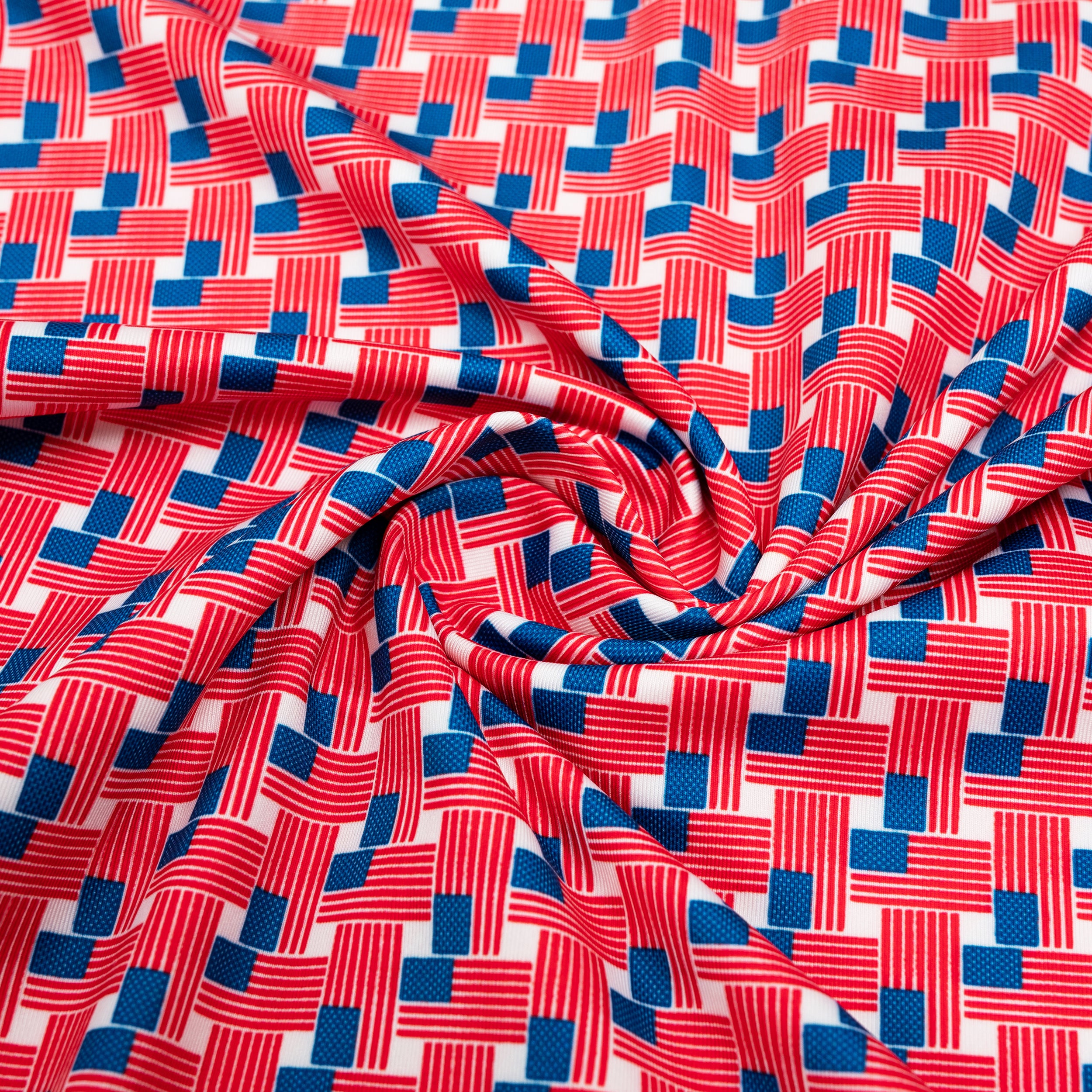 American Flag Golf Shirts for Men Short Sleeve Performance Polo