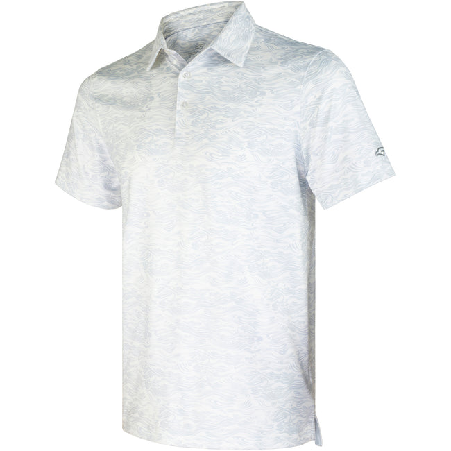 Sea Wave Golf Shirts for Men Short Sleeve Performance Polo Hover Image